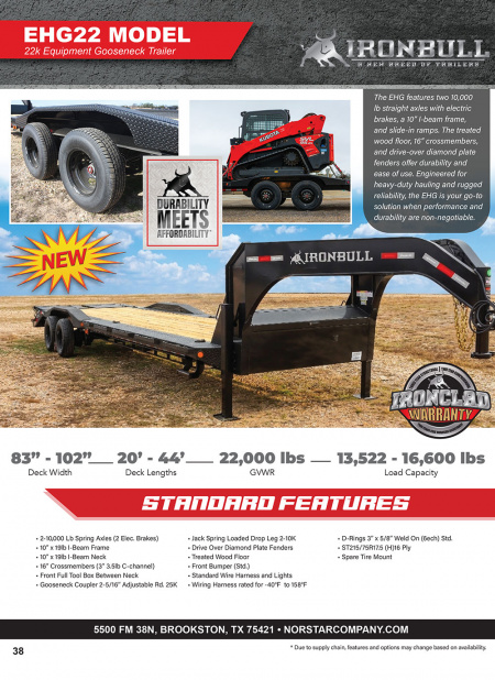 New 2026 Iron Bull 102X26 GOOSENECK Equipment Trailer 10K AXLES DRIVE OVER FENDERS & RAMPAGE RAMPS