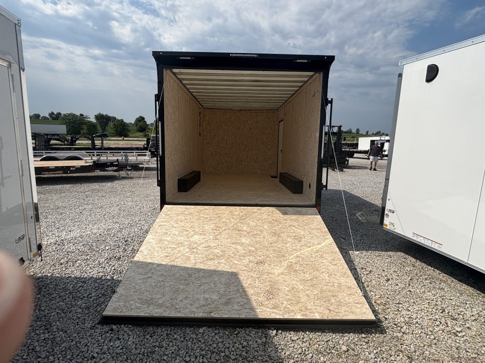 New 2026 Formula Traverse White/Black Trim 8.5'x16' 10k Flat Top V-Nose Enclosed Cargo Trailer
