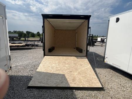 New 2026 Formula Traverse White/Black Trim 8.5'x16' 10k Flat Top V-Nose Enclosed Cargo Trailer