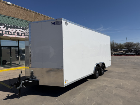 New #056274 2026 FOREST RIVER TA3 8.5 X 18 TANDEM AXLE 10K ENCLOSED W/ REAR RAMP DOOR