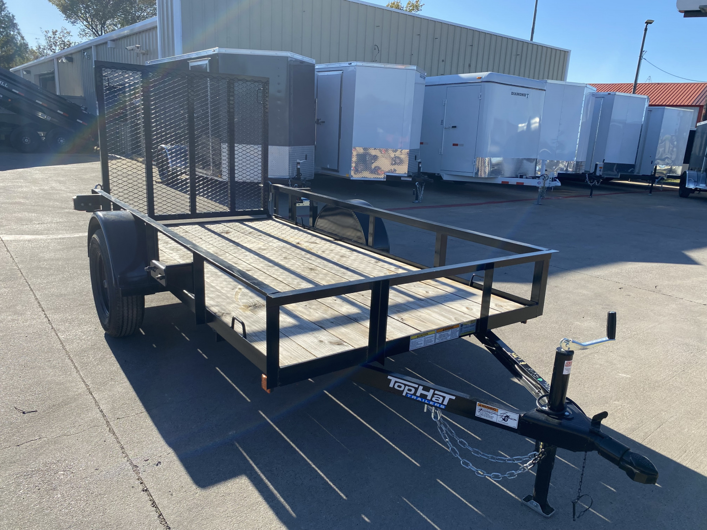 New 2026 Top Hat Trailers DJX 10' x 60" Utility Trailer