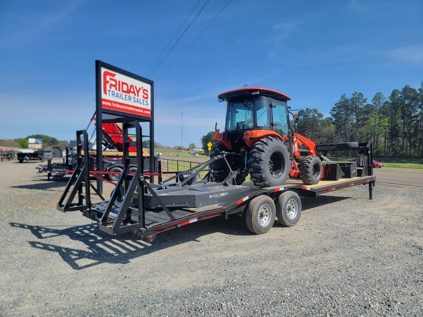 New 2026 Bad Boy 5055CS Tractor Shuttle Shift/ 6' HD Cutter / Trailer Package