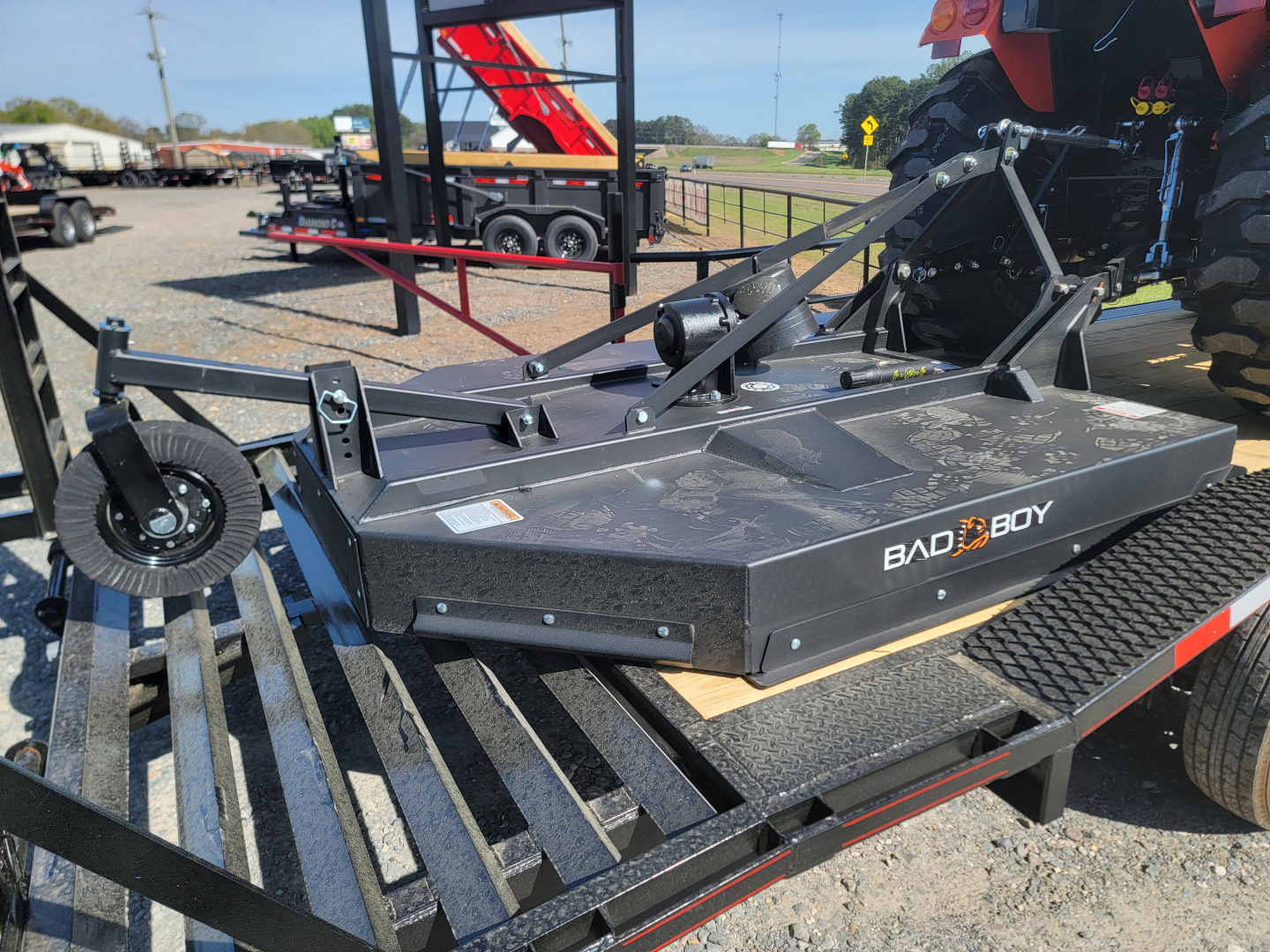New 2026 Bad Boy 5055CS Tractor Shuttle Shift/ 6' HD Cutter / Trailer Package
