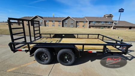 New 2026 H&H Trailers 82x14 Rail Side Utility Trailer