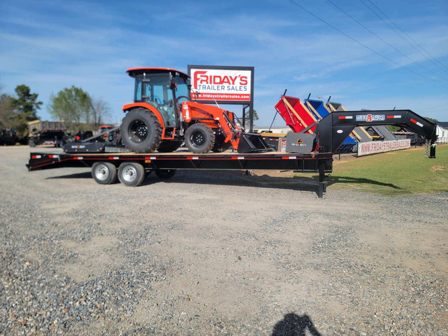 New 2026 Bad Boy 5055CS Tractor Shuttle Shift/ 6' HD Cutter / Trailer Package