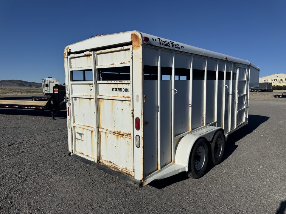 Used 1995 Trails West 16' Stock Combo Trailer