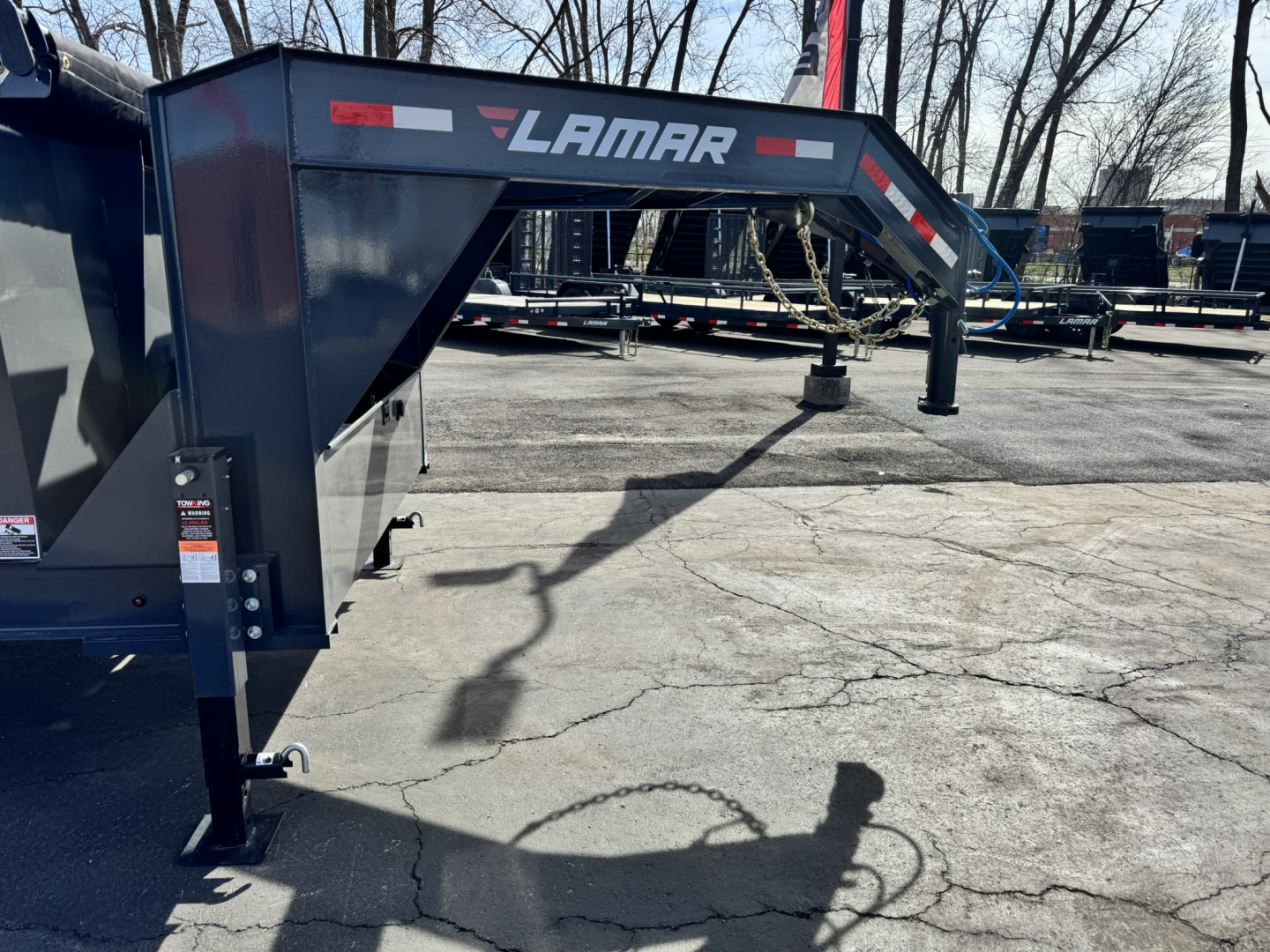 New 2026 Lamar Trailers 83"x16'-14k Gooseneck Dump Trailer