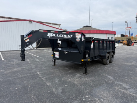 New Hillcrest Dump 7x14 GN 40" 17.6K W/ Upgraded HD Ramps