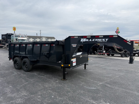 New Hillcrest Dump 7x14 GN 40" 17.6K W/ Upgraded HD Ramps