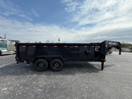 New Hillcrest Dump 7x16 GN 40" 17.6K W/ Upgraded HD Ramps