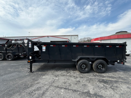 New Hillcrest Dump 7x16 GN 40" 17.6K W/ Upgraded HD Ramps