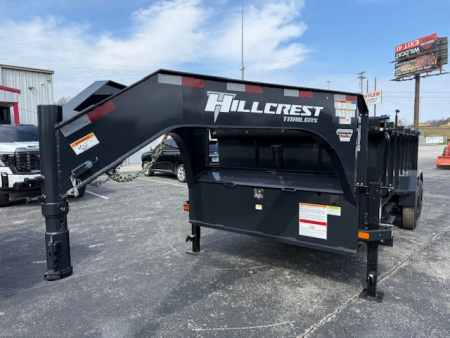 New Hillcrest Dump 7x16 GN 40" 17.6K W/ Upgraded HD Ramps