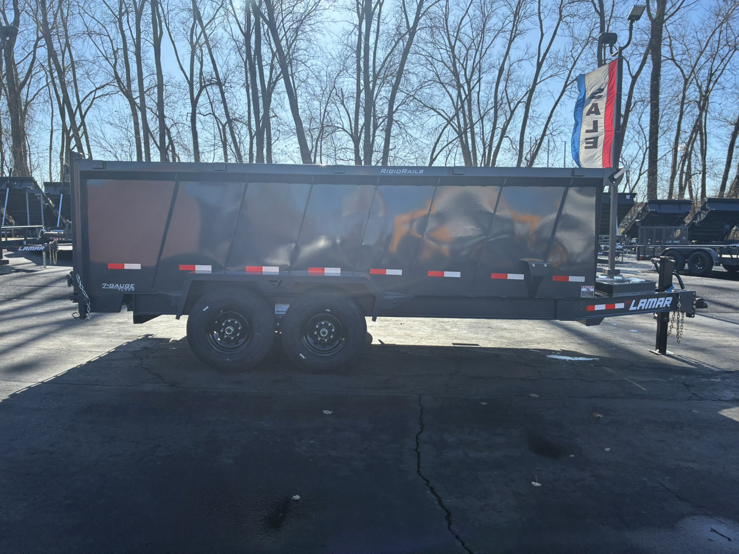 New 2026 Lamar Trailers 83"x16'-14k Telescopic Dump Trailer