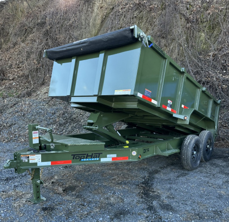 New 2026 Top Hat 7X14 DX14 Dump Trailer