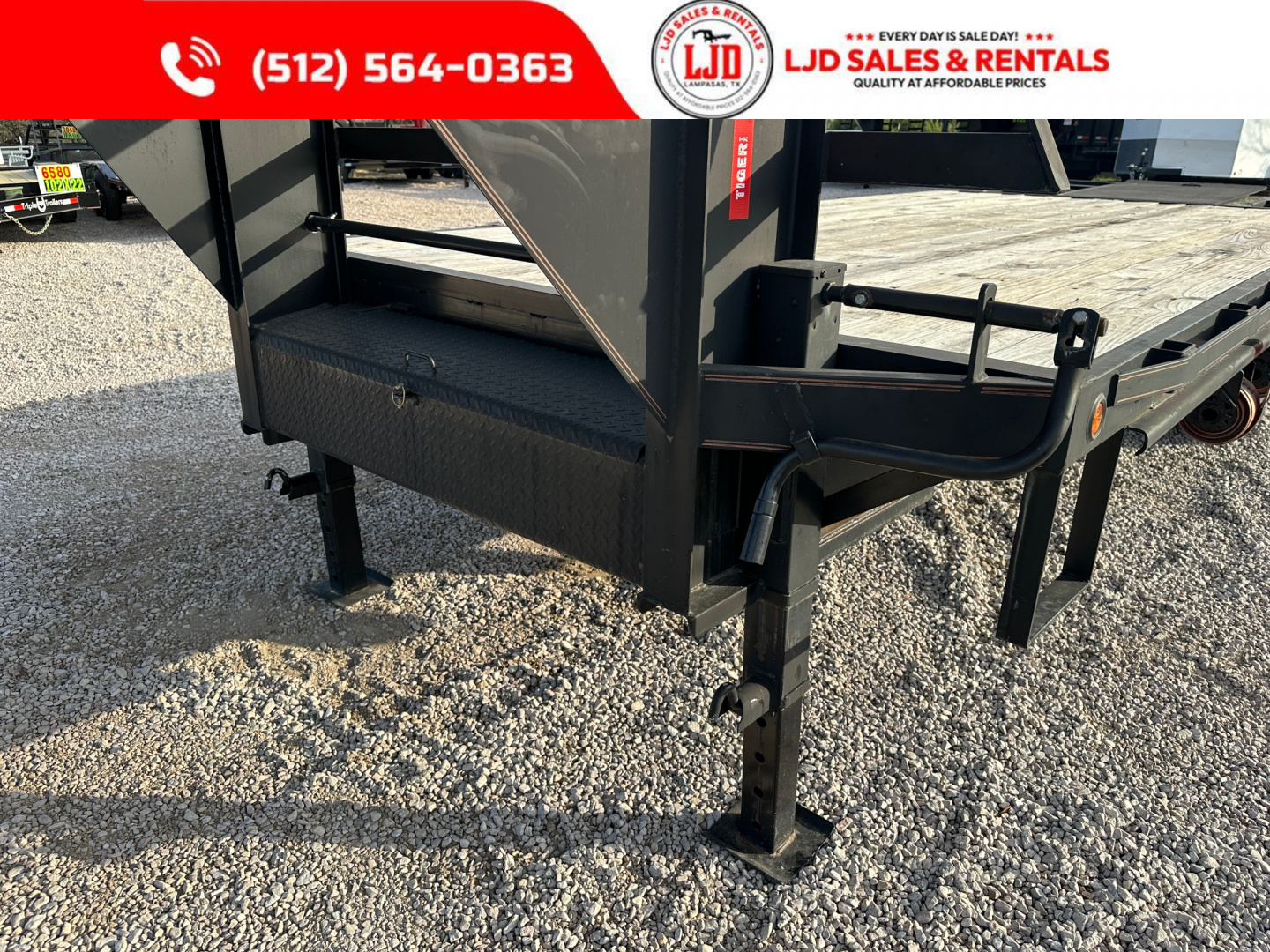 New 2023 Tiger - Gooseneck Flatbed - 102" X 21' - Equipment Trailer