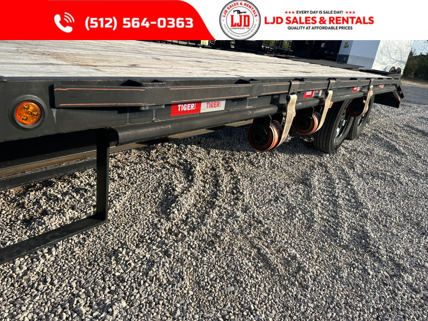 New 2023 Tiger - Gooseneck Flatbed - 102" X 21' - Equipment Trailer