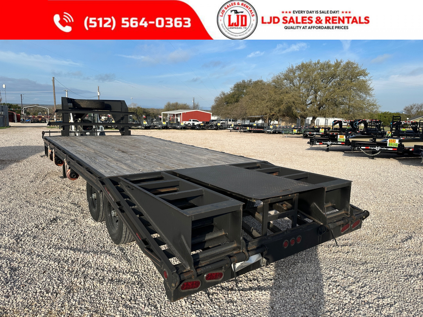 New 2023 Tiger - Gooseneck Flatbed - 102" X 21' - Equipment Trailer