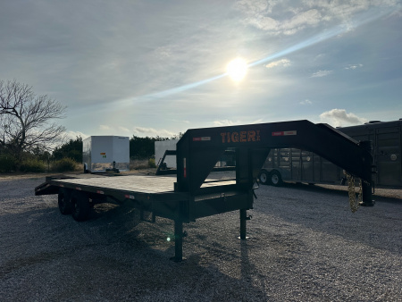 New 2023 Tiger - Gooseneck Flatbed - 102  X 21' - Equipment Trailer
