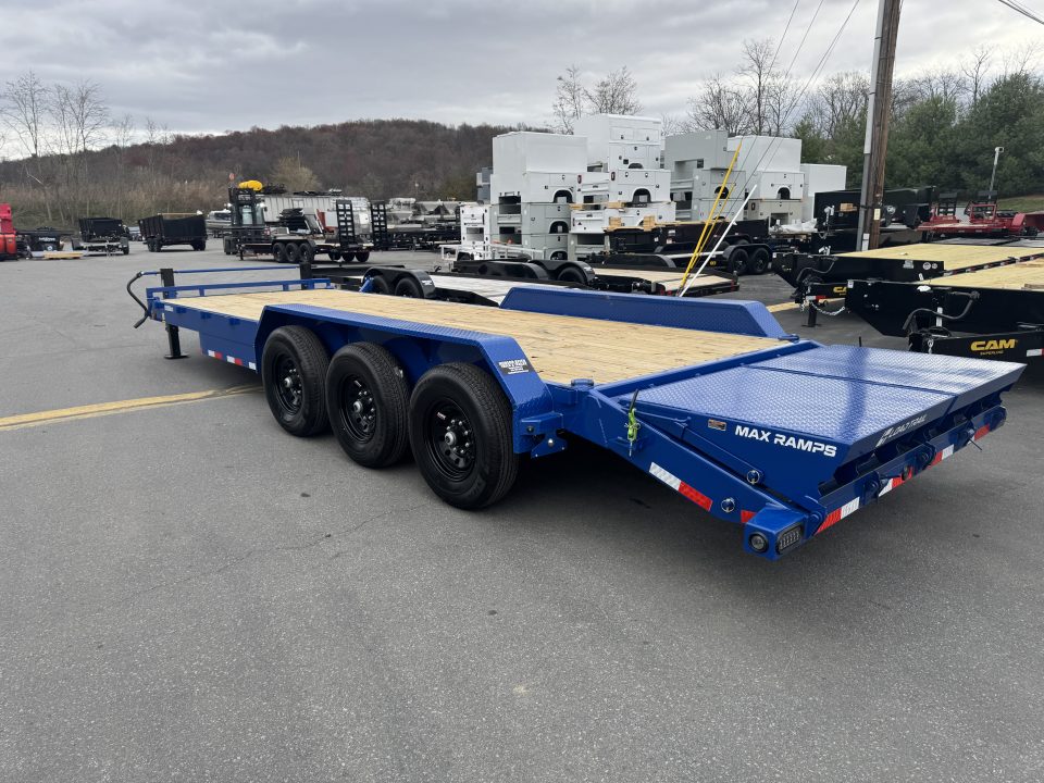 New 2026 Load Trail CH8324073_70601 7X24 TA3 Equipment Trailer *BLUE *MAX RAMPS