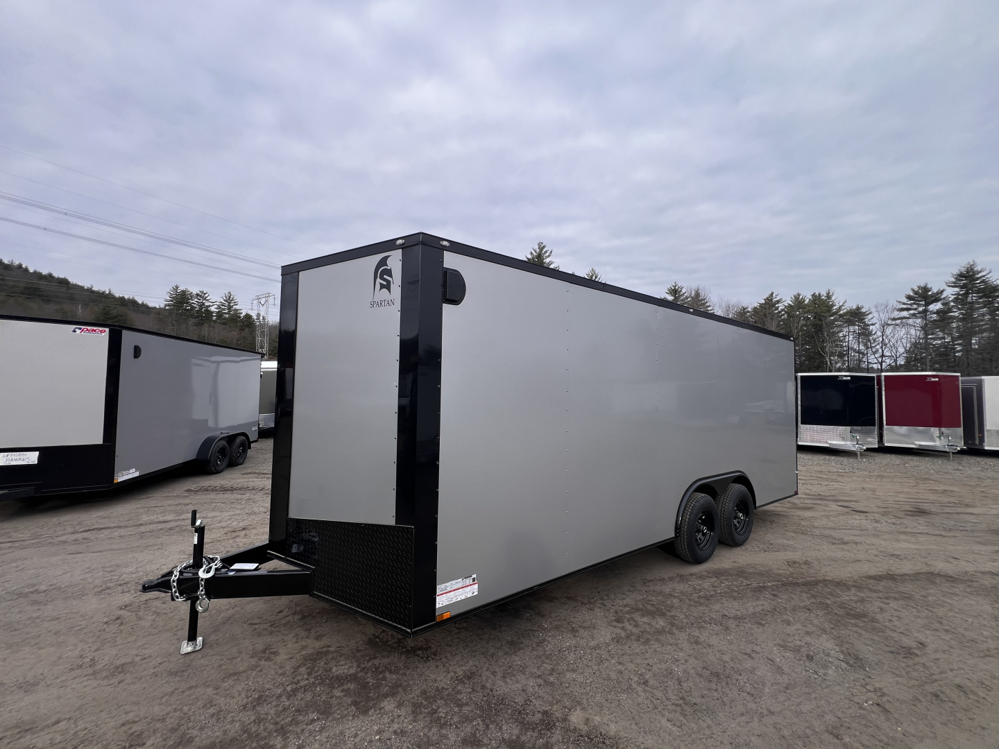 New 2026 SPARTAN 8.5X20 + 2ft V nose/ 7' Int Height / Blackout/ Polycore- 9990gvw