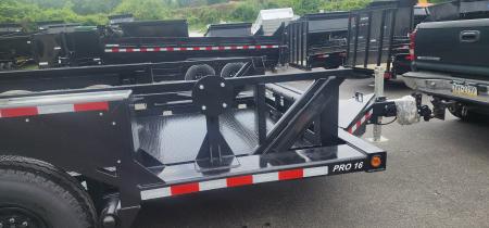 New 6'3 x 16 Air Tow PRO 16 Drop Deck Flatbed 15.5k***BLACK