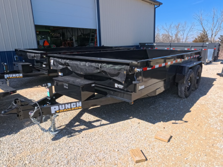 New 2026 Punch 83 x 14 Scissor Dump with 14K GVWR and Ramps