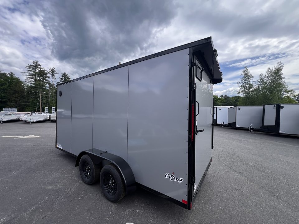 New 2026 Pace American 7x16 + 2ft V nose/ Rear Spoiler/ Polycore / Blackout - 7000GVW