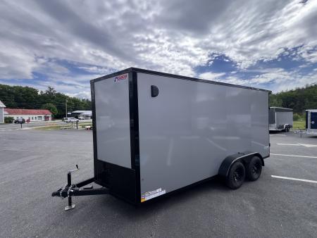 New 2026 Pace American 7x16 + 2ft V nose/ Rear Spoiler/ Polycore / Blackout - 7000GVW