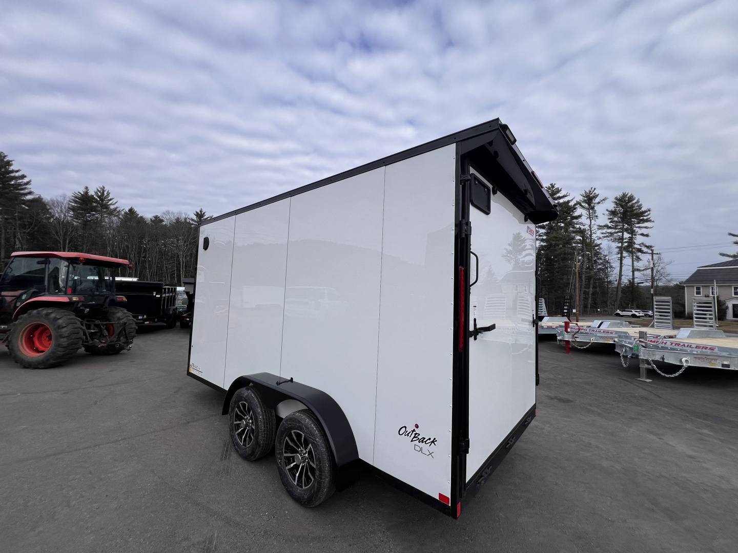 New 2026 Pace American 7x14 + 2ft V nose/ Rear Spoiler/ Polycore / Blackout - 7000GVW