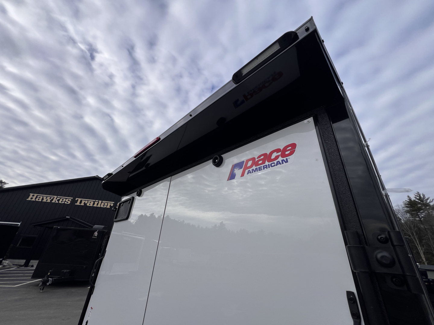 New 2026 Pace American 7x14 + 2ft V nose/ Rear Spoiler/ Polycore / Blackout - 7000GVW