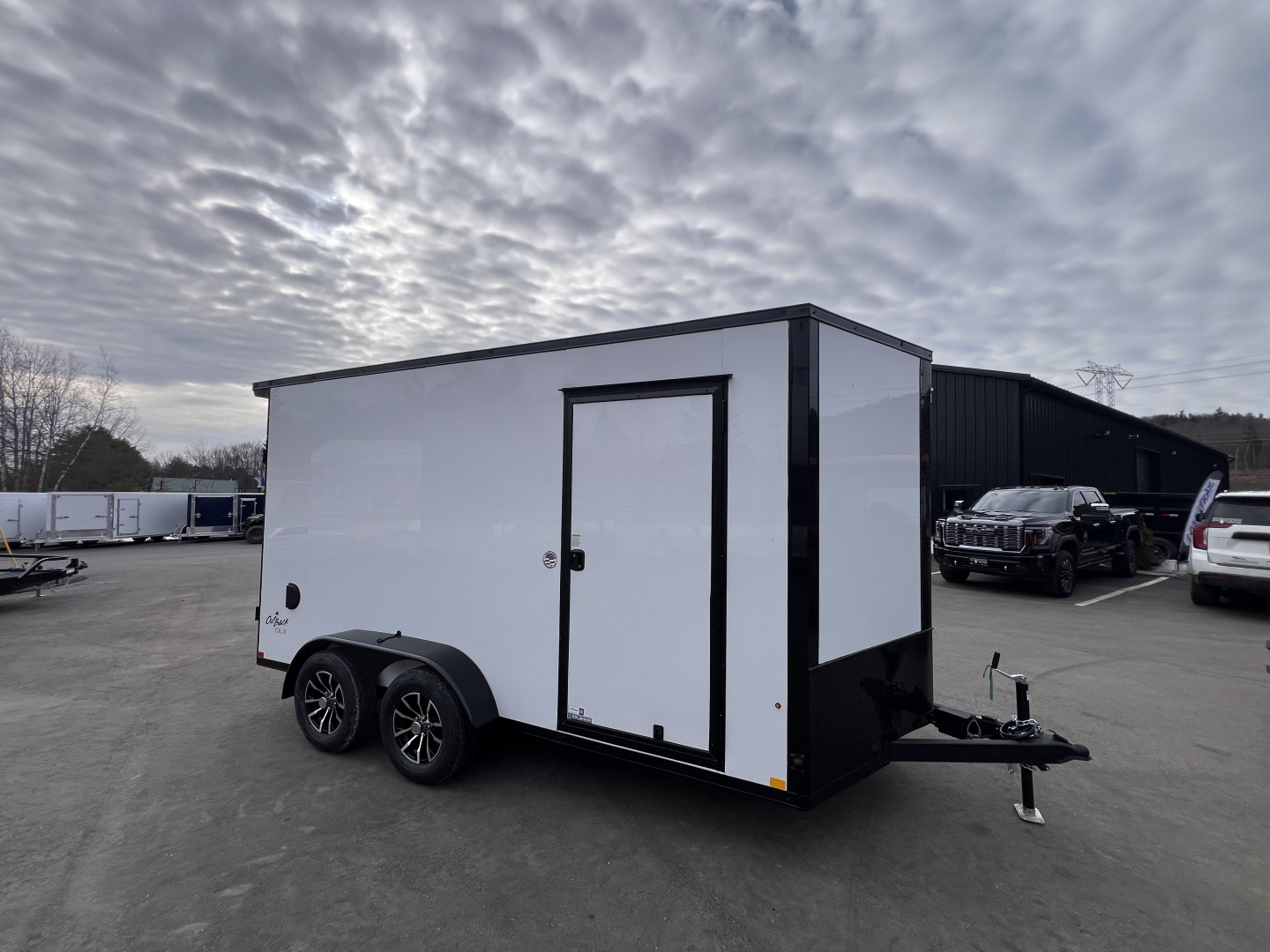 New 2026 Pace American 7x14 + 2ft V nose/ Rear Spoiler/ Polycore / Blackout - 7000GVW