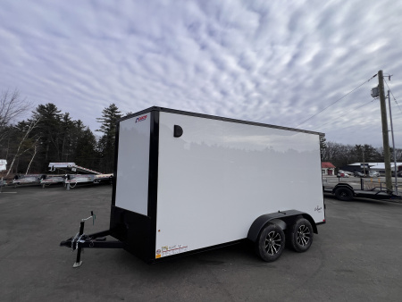 New 2026 Pace American 7x14 + 2ft V nose/ Rear Spoiler/ Polycore / Blackout - 7000GVW