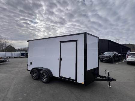 New 2026 Pace American 7x14 + 2ft V nose/ Rear Spoiler/ Polycore / Blackout - 7000GVW