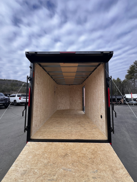 New 2026 Pace American 7x14 + 2ft V nose/ Rear Spoiler/ Polycore / Blackout - 7000GVW