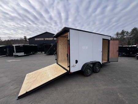 New 2026 Pace American 7x14 + 2ft V nose/ Rear Spoiler/ Polycore / Blackout - 7000GVW