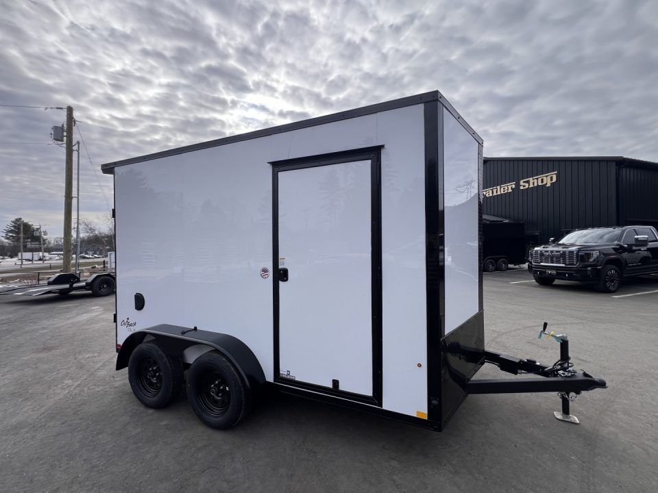 New 2026 Pace American 7x12 + 2ft V nose/ Rear Spoiler/ Polycore / Blackout - 7000GVW