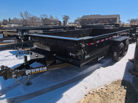 New 2026 Punch 83 x 14 Scissor Dump with 14K GVWR and Ramps