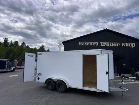 New 2026 High Country 7x16 + 18  V-Nose/ XLT Aluminum trailer /Barn Door/ 7'interior -7000GVW