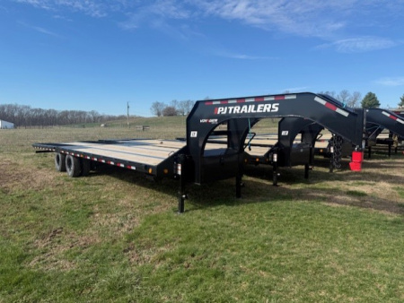 New 2026 PJ Trailers 102 X32' LY1 HYDRAULIC DOVETAIL w/12K AXLES Deckover Trailer