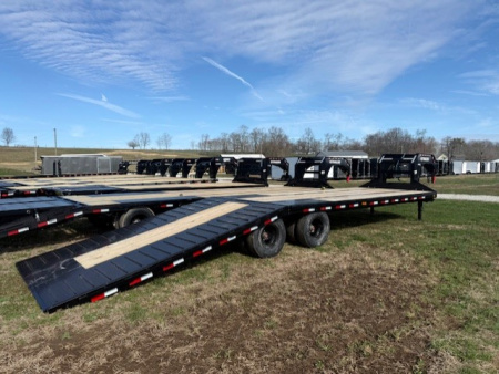 New 2026 PJ Trailers 102"X32' LY1 HYDRAULIC DOVETAIL w/12K AXLES Deckover Trailer