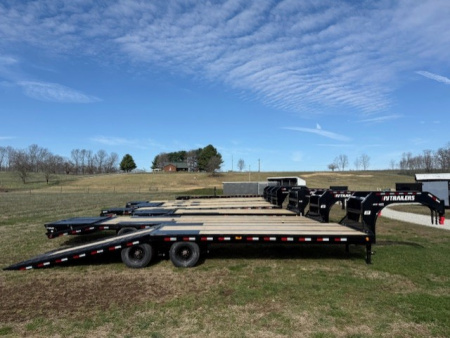New 2026 PJ Trailers 102"X32' LY1 HYDRAULIC DOVETAIL w/12K AXLES Deckover Trailer