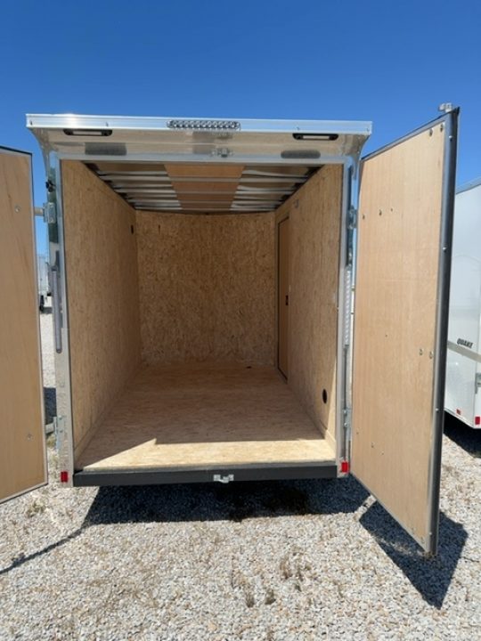 New 2026 Impact Trailers 6 x 10 3K Quake Double Rear Door Flat Top V-Nose Enclosed Trailer