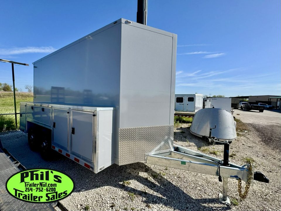 New 2026 Cell-Tech Trailers 14' SERVICE TRAILER Cargo / Enclosed Trailer 14K GVWR CONTRACTOR TRAILER WITH EXTERNAL LOCKERS