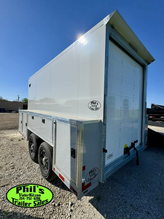 New 2026 Cell-Tech Trailers 14' SERVICE TRAILER Cargo / Enclosed Trailer 14K GVWR CONTRACTOR TRAILER WITH EXTERNAL LOCKERS