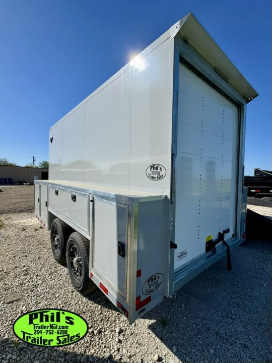 New 2026 Cell-Tech Trailers 14' SERVICE TRAILER Cargo / Enclosed Trailer 14K GVWR CONTRACTOR TRAILER WITH EXTERNAL LOCKERS