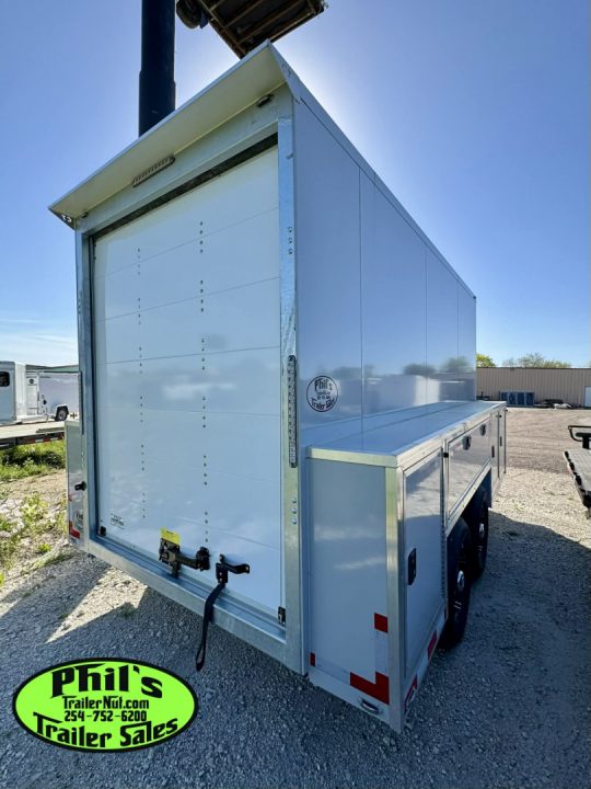 New 2026 Cell-Tech Trailers 14' SERVICE TRAILER Cargo / Enclosed Trailer 14K GVWR CONTRACTOR TRAILER WITH EXTERNAL LOCKERS