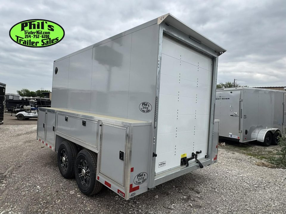 New 2026 Cell-Tech Trailers 14' SERVICE TRAILER Cargo / Enclosed Trailer 14K GVWR CONTRACTOR TRAILER WITH EXTERNAL LOCKERS