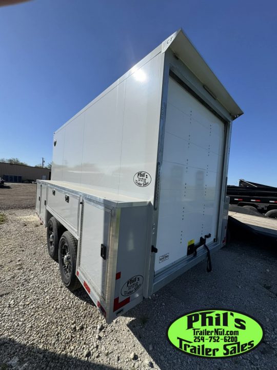 New 2026 Cell-Tech Trailers 14' SERVICE TRAILER Cargo / Enclosed Trailer 14K GVWR CONTRACTOR TRAILER WITH EXTERNAL LOCKERS