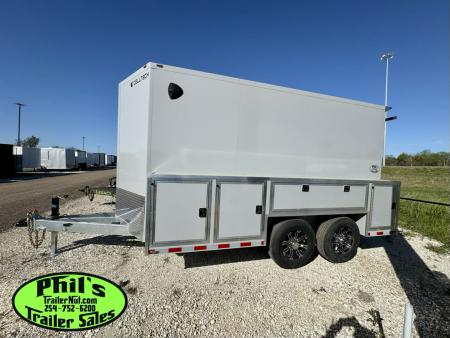 New 2026 Cell-Tech Trailers 14' SERVICE TRAILER Cargo / Enclosed Trailer 14K GVWR CONTRACTOR TRAILER WITH EXTERNAL LOCKERS