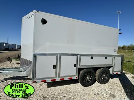 New 2026 Cell-Tech Trailers 14' SERVICE TRAILER Cargo / Enclosed Trailer 14K GVWR CONTRACTOR TRAILER WITH EXTERNAL LOCKERS